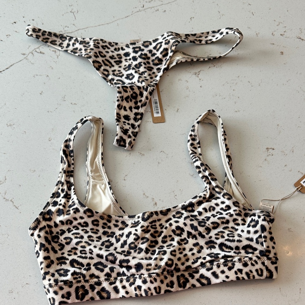 SKIMS Leopard Print Bikini NWT